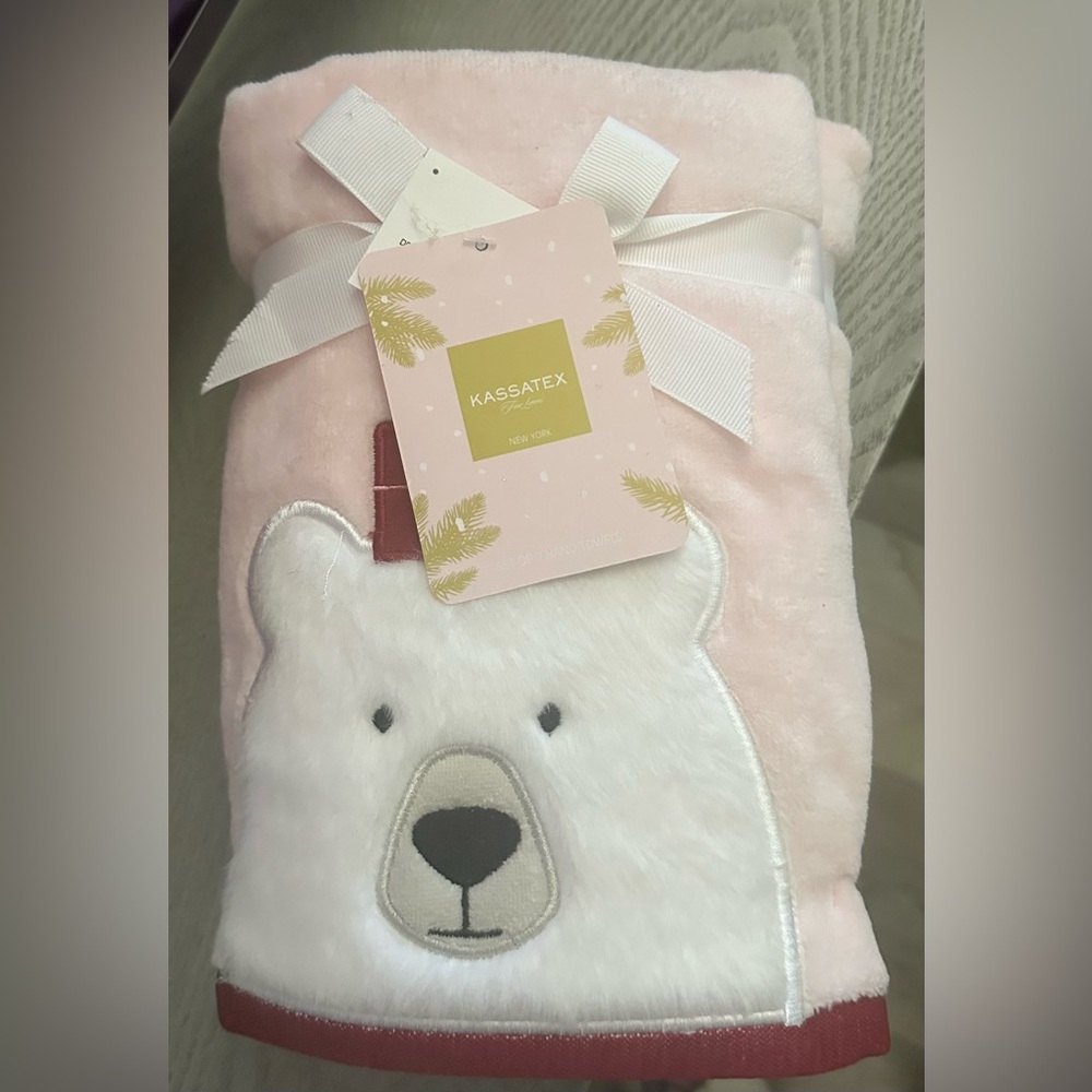Set of 2 Polar Bear Hand Towels